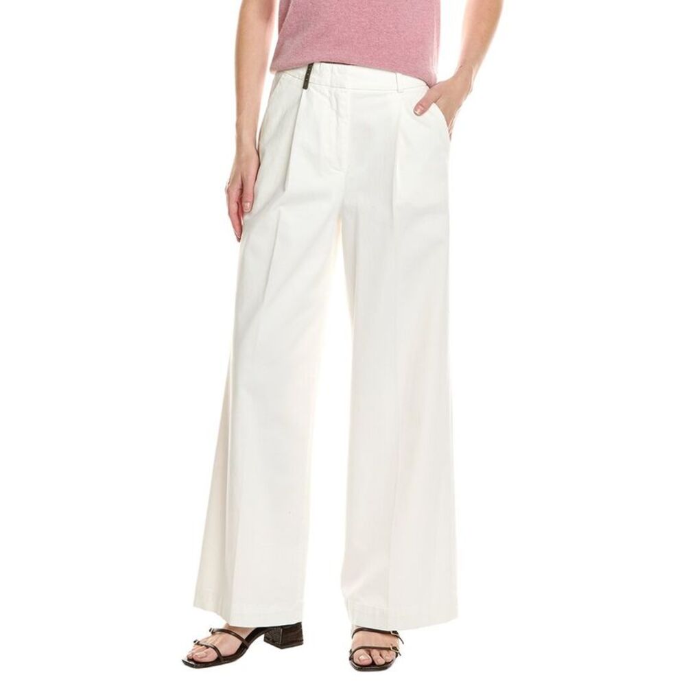 Peserico Womens  Trouser, White